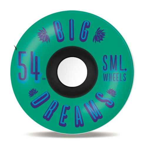 SML WHEELS  Succulent Cruiser- Blue Lagoon- 54mm/ 92a/ V-Cut