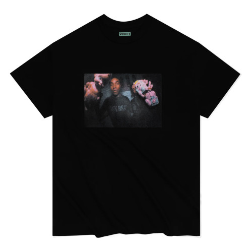 VIOLET "SQUEAKY" T-SHIRT BLACK