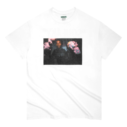VIOLET "SQUEAKY" T-SHIRT WHITE