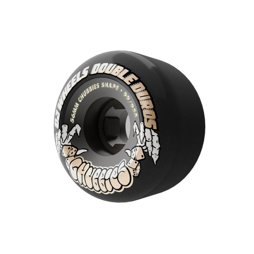 56mm Double Duro Black Transparent Black Chubbies 99a/95a OJ Skateboard Wheels