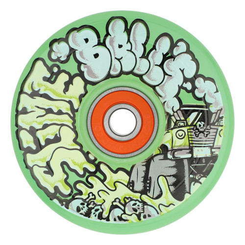 66mm Accelerator Light Ups OG Slime Transparent Green 78a Slime Balls Skateboard Wheels